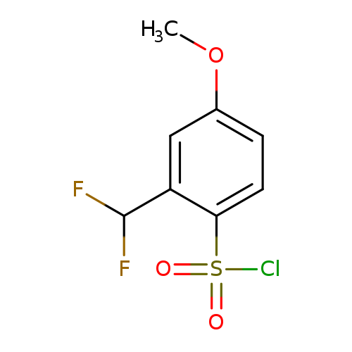 2-(difluoromethyl)-4-methoxybenzene-1-sulfonylchloride