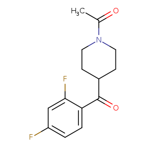 1-Acetyl-4-(2,4-difluorobenzoyl)piperidine