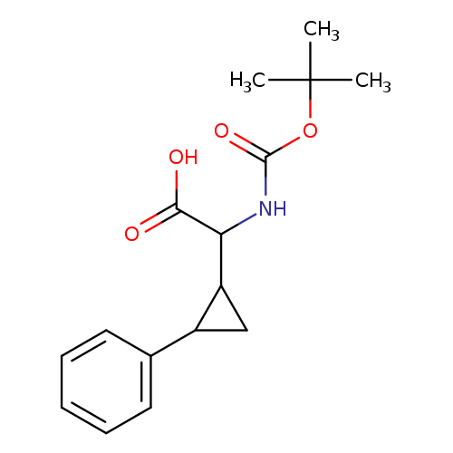 2-((tert-butoxycarbonyl)amino)-2-(2-phenylcyclopropyl)acetic acid