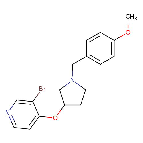 3-bromo-4-({1-[(4-methoxyphenyl)methyl]pyrrolidin-3-yl}oxy)pyridine