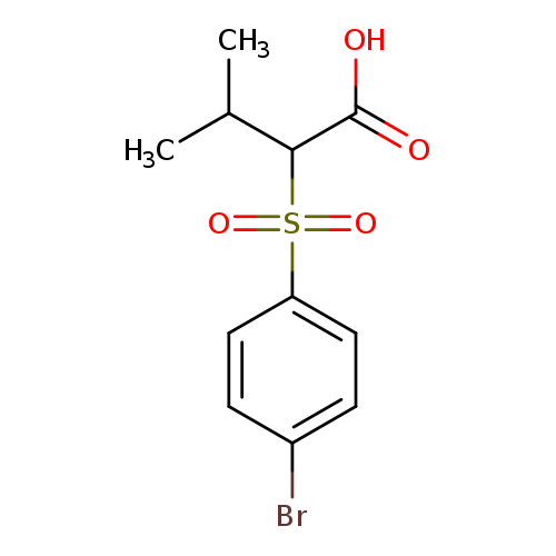 2-(4-bromobenzenesulfonyl)-3-methylbutanoic acid