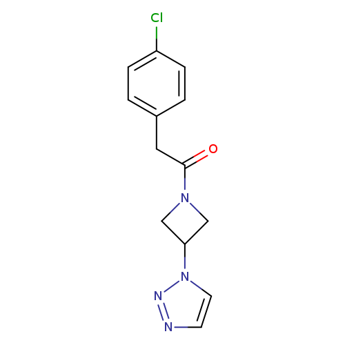 2-(4-chlorophenyl)-1-[3-(1H-1,2,3-triazol-1-yl)azetidin-1-yl]ethan-1-one