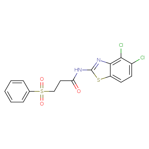 3-(benzenesulfonyl)-N-(4,5-dichloro-1,3-benzothiazol-2-yl)propanamide