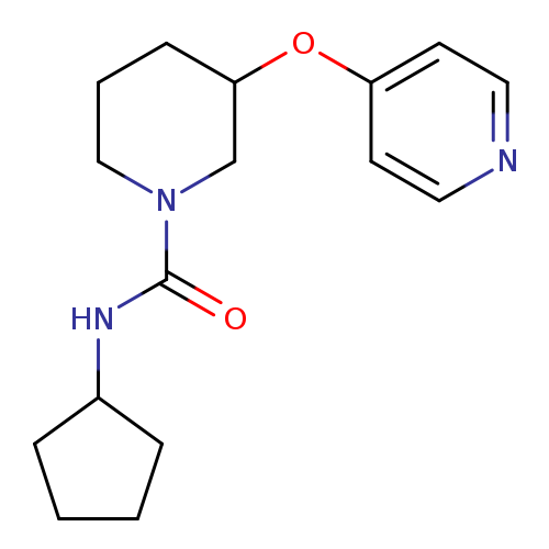 N-cyclopentyl-3-(pyridin-4-yloxy)piperidine-1-carboxamide