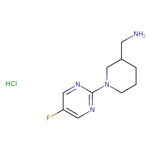 (1-(5-Fluoropyrimidin-2-yl)piperidin-3-yl)methanamine hydrochloride