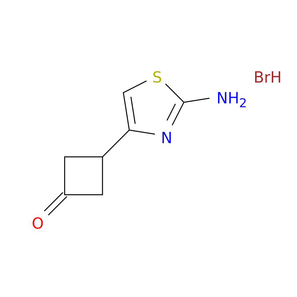 3-(2-amino-1,3-thiazol-4-yl)cyclobutan-1-one hydrobromide