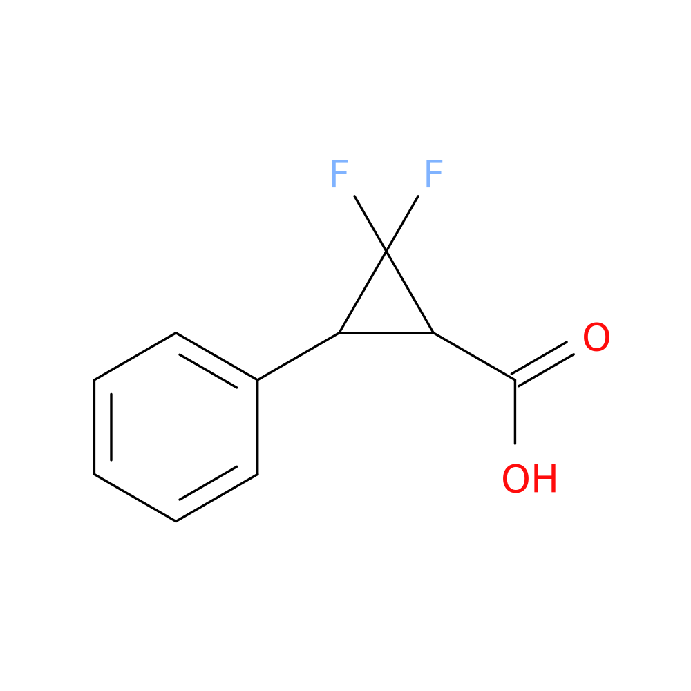 2,2-Difluoro-3-phenylcyclopropane-1-carboxylic acid