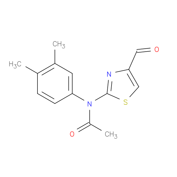 N-(3,4-Dimethylphenyl)-N-(4-formylthiazol-2-yl)acetamide