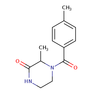 3-methyl-4-(4-methylbenzoyl)piperazin-2-one