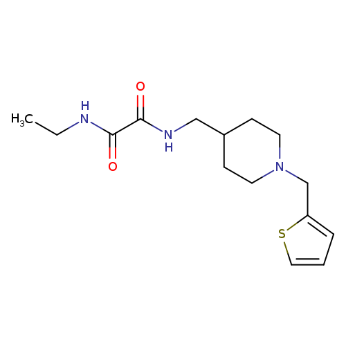 N-ethyl-N'-({1-[(thiophen-2-yl)methyl]piperidin-4-yl}methyl)ethanediamide