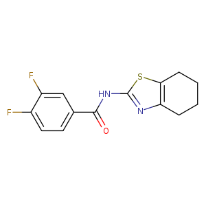 3,4-difluoro-N-(4,5,6,7-tetrahydro-1,3-benzothiazol-2-yl)benzamide