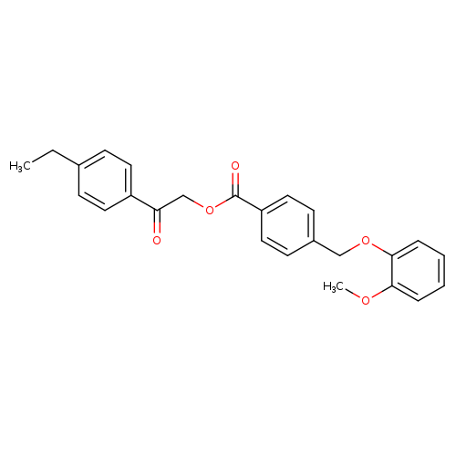 2-(4-ethylphenyl)-2-oxoethyl 4-[(2-methoxyphenoxy)methyl]benzoate