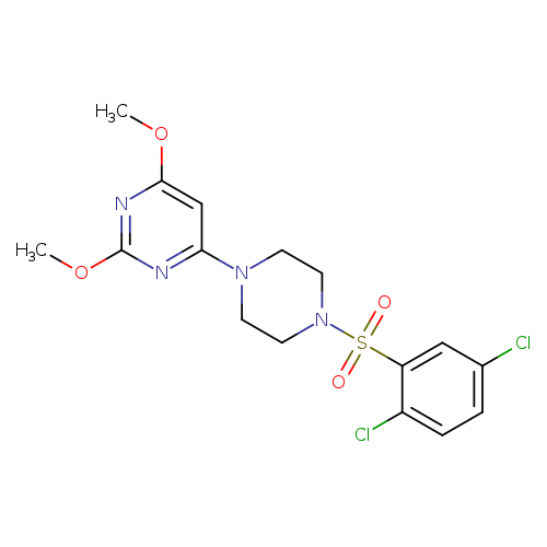 4-[4-(2,5-dichlorobenzenesulfonyl)piperazin-1-yl]-2,6-dimethoxypyrimidine
