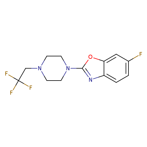 6-fluoro-2-[4-(2,2,2-trifluoroethyl)piperazin-1-yl]-1,3-benzoxazole