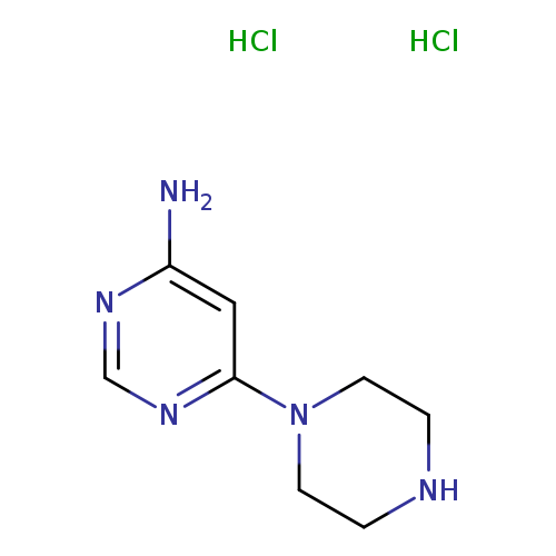 6-(piperazin-1-yl)pyrimidin-4-aminedihydrochloride