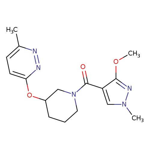 3-{[1-(3-methoxy-1-methyl-1H-pyrazole-4-carbonyl)piperidin-3-yl]oxy}-6-methylpyridazine
