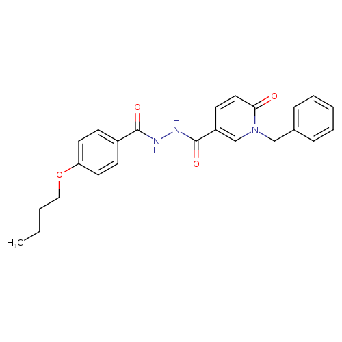 N'-(1-benzyl-6-oxo-1,6-dihydropyridine-3-carbonyl)-4-butoxybenzohydrazide