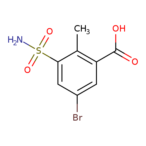 5-Bromo-2-methyl-3-sulfamoylbenzoic acid