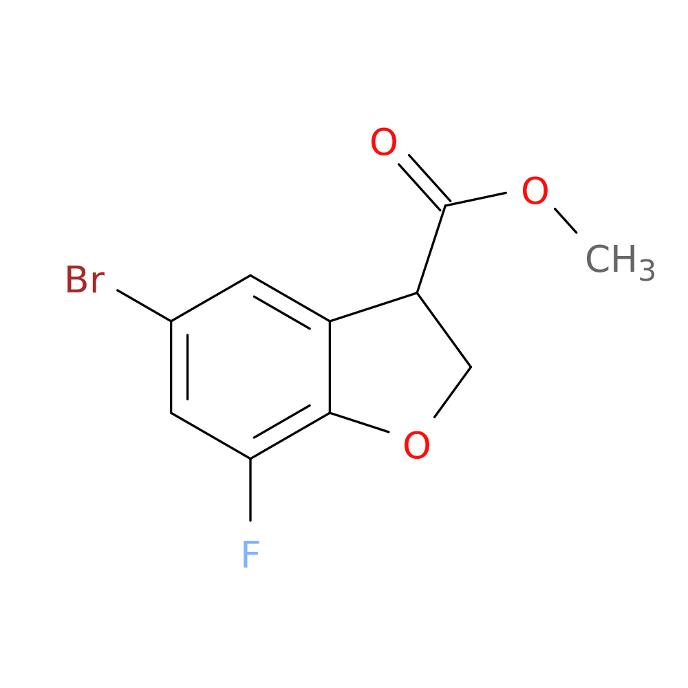 methyl 5-bromo-7-fluoro-2,3-dihydro-1-benzofuran-3-carboxylate