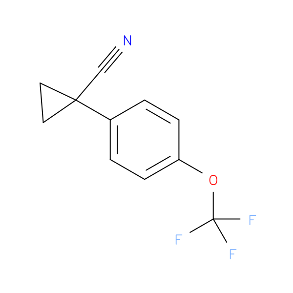 1-[4-(trifluoromethoxy)phenyl]cyclopropane-1-carbonitrile