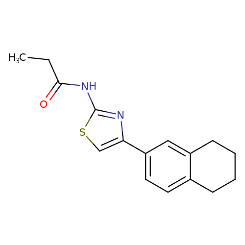 N-[4-(5,6,7,8-tetrahydronaphthalen-2-yl)-1,3-thiazol-2-yl]propanamide
