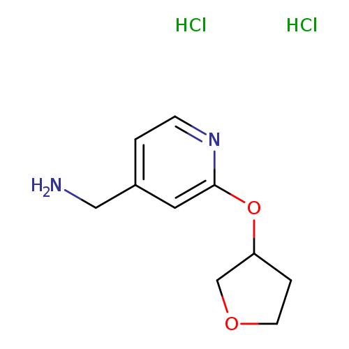 1-[2-(oxolan-3-yloxy)pyridin-4-yl]methanamine dihydrochloride