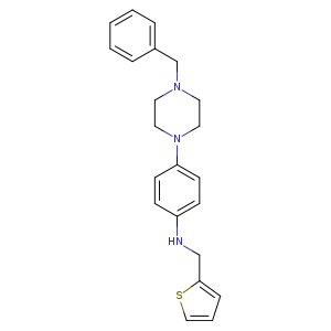4-(4-benzylpiperazin-1-yl)-N-(thiophen-2-ylmethyl)aniline