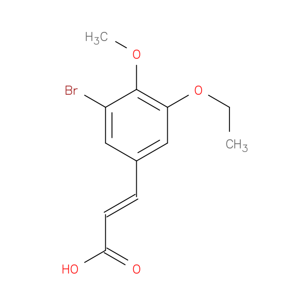 (E)-3-(3-Bromo-5-ethoxy-4-methoxyphenyl)acrylic acid