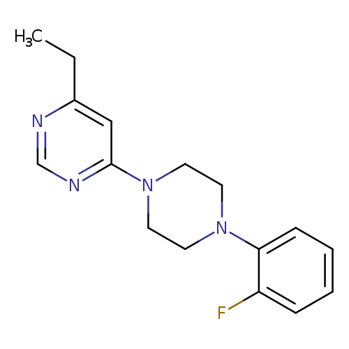 4-ethyl-6-[4-(2-fluorophenyl)piperazin-1-yl]pyrimidine