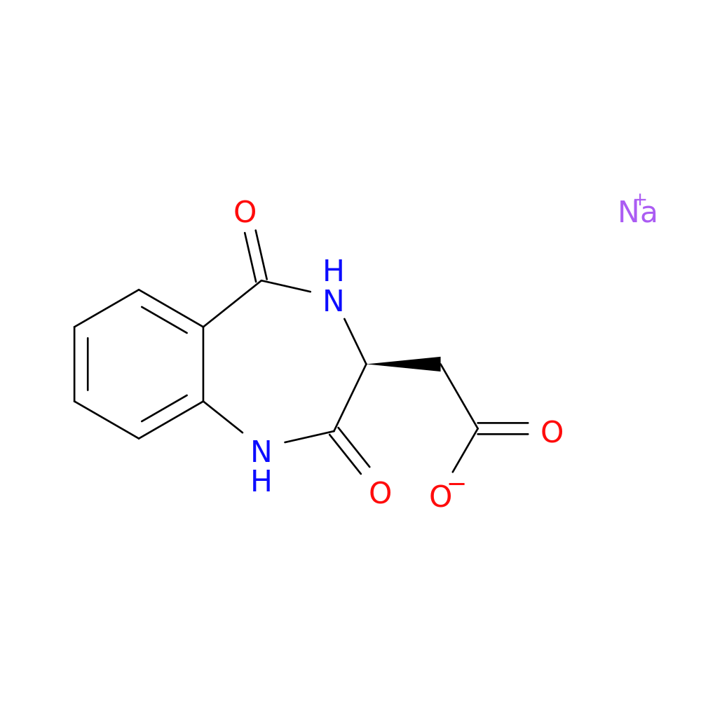 sodium 2-[(3S)-2,5-dioxo-2,3,4,5-tetrahydro-1H-1,4-benzodiazepin-3-yl]acetate