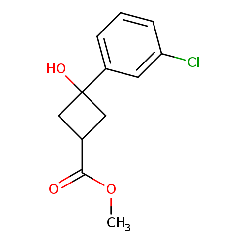 methyl 3-(3-chlorophenyl)-3-hydroxycyclobutane-1-carboxylate