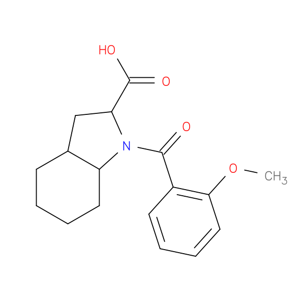 1-(2-methoxybenzoyl)-octahydro-1H-indole-2-carboxylic acid