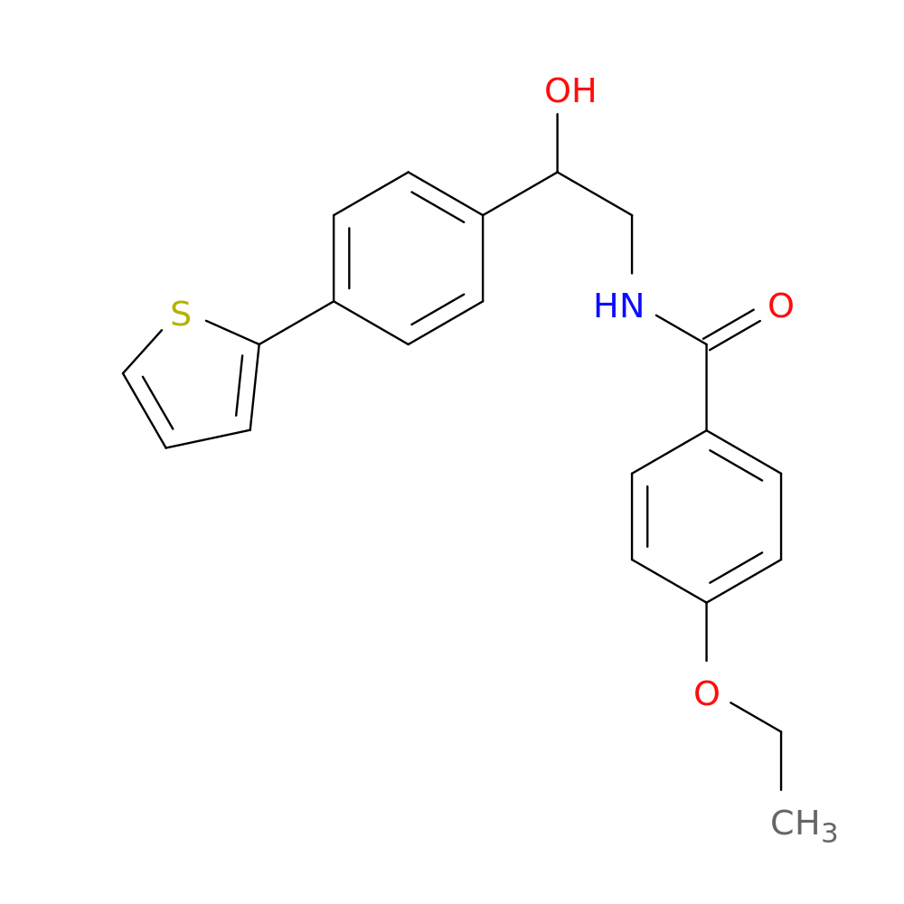 4-ethoxy-N-{2-hydroxy-2-[4-(thiophen-2-yl)phenyl]ethyl}benzamide