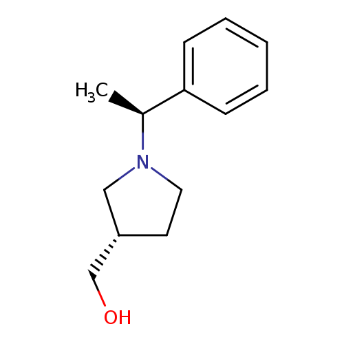 3-Pyrrolidinemethanol, 1-[(1S)-1-phenylethyl]-, (3S)-