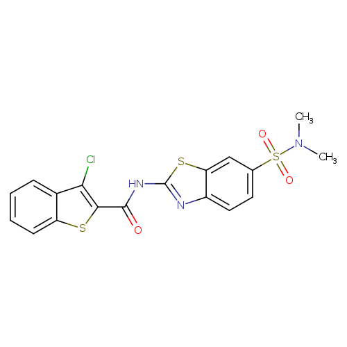 3-chloro-N-[6-(dimethylsulfamoyl)-1,3-benzothiazol-2-yl]-1-benzothiophene-2-carboxamide