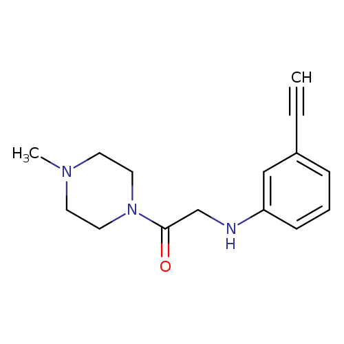 2-[(3-ethynylphenyl)amino]-1-(4-methylpiperazin-1-yl)ethan-1-one