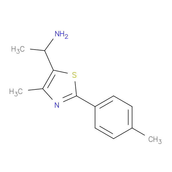 1-[4-methyl-2-(4-methylphenyl)-1,3-thiazol-5-yl]ethan-1-amine