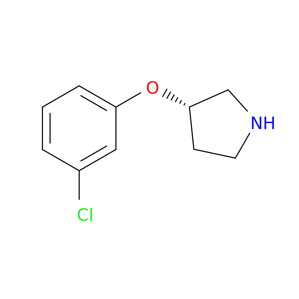 (3S)-3-(3-chlorophenoxy)pyrrolidine
