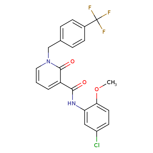 N-(5-chloro-2-methoxyphenyl)-2-oxo-1-{[4-(trifluoromethyl)phenyl]methyl}-1,2-dihydropyridine-3-carboxamide