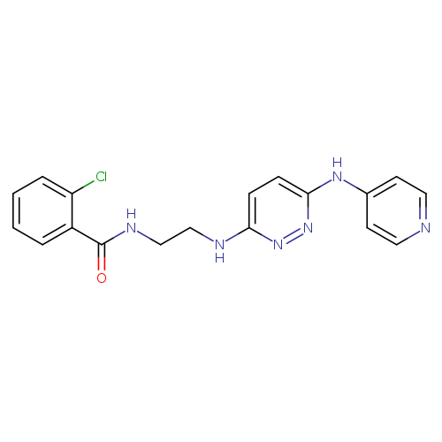 2-chloro-N-[2-({6-[(pyridin-4-yl)amino]pyridazin-3-yl}amino)ethyl]benzamide