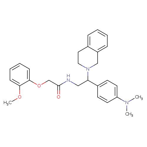 N-{2-[4-(dimethylamino)phenyl]-2-(1,2,3,4-tetrahydroisoquinolin-2-yl)ethyl}-2-(2-methoxyphenoxy)acetamide