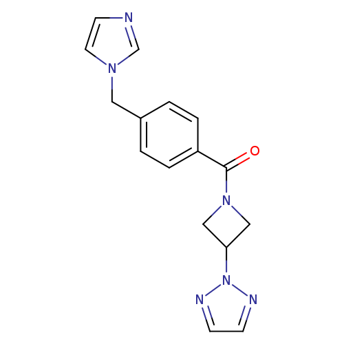 2-(1-{4-[(1H-imidazol-1-yl)methyl]benzoyl}azetidin-3-yl)-2H-1,2,3-triazole