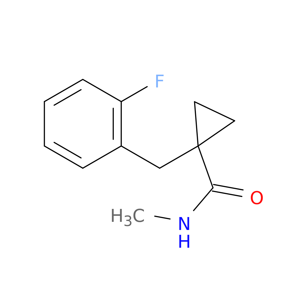 1-[(2-fluorophenyl)methyl]-N-methylcyclopropane-1-carboxamide