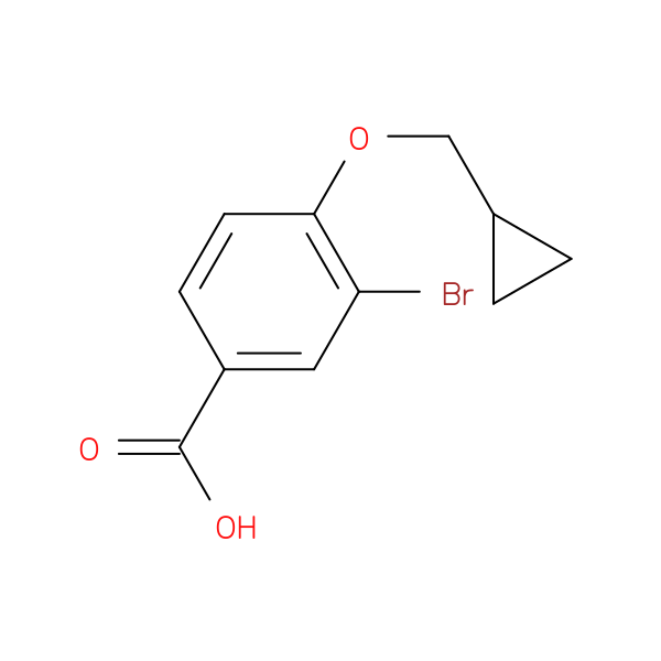 3-Bromo-4-(cyclopropylmethoxy)benzoic acid