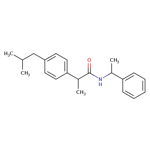 N-(1-Phenylethyl) Ibuprofen AMide
(Mixture of 4 DiastereoMers)
