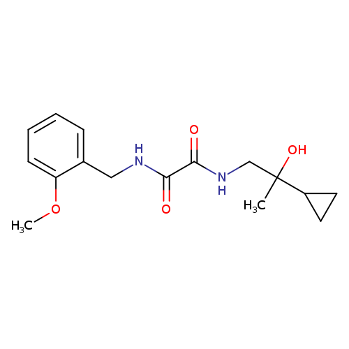 N-(2-cyclopropyl-2-hydroxypropyl)-N'-[(2-methoxyphenyl)methyl]ethanediamide