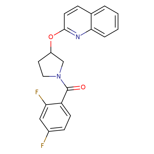 2-{[1-(2,4-difluorobenzoyl)pyrrolidin-3-yl]oxy}quinoline