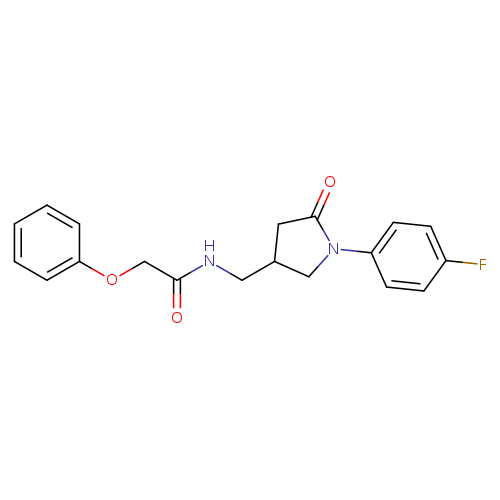 N-{[1-(4-fluorophenyl)-5-oxopyrrolidin-3-yl]methyl}-2-phenoxyacetamide
