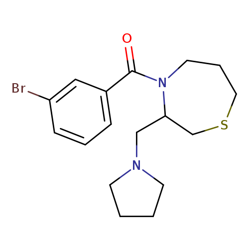 4-(3-bromobenzoyl)-3-[(pyrrolidin-1-yl)methyl]-1,4-thiazepane