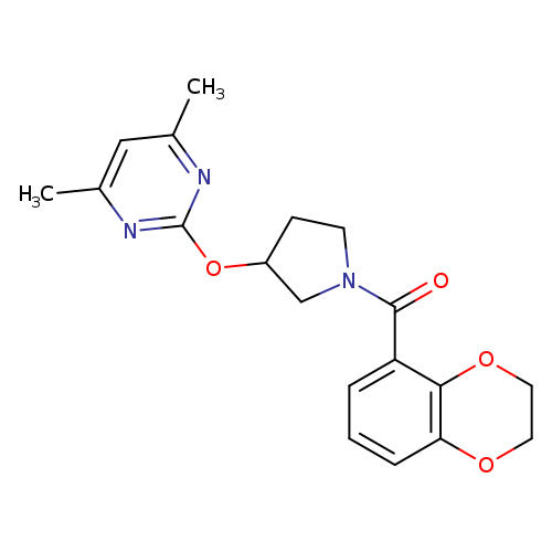 2-{[1-(2,3-dihydro-1,4-benzodioxine-5-carbonyl)pyrrolidin-3-yl]oxy}-4,6-dimethylpyrimidine